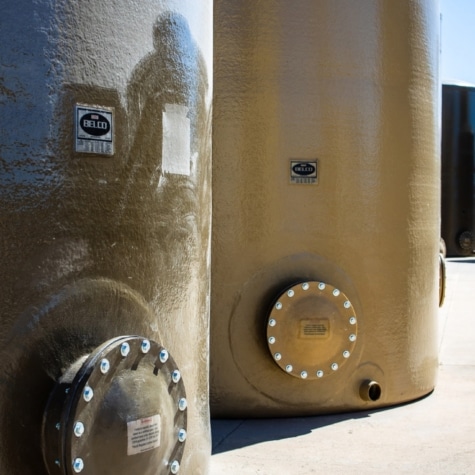 Large scale FRP tanks